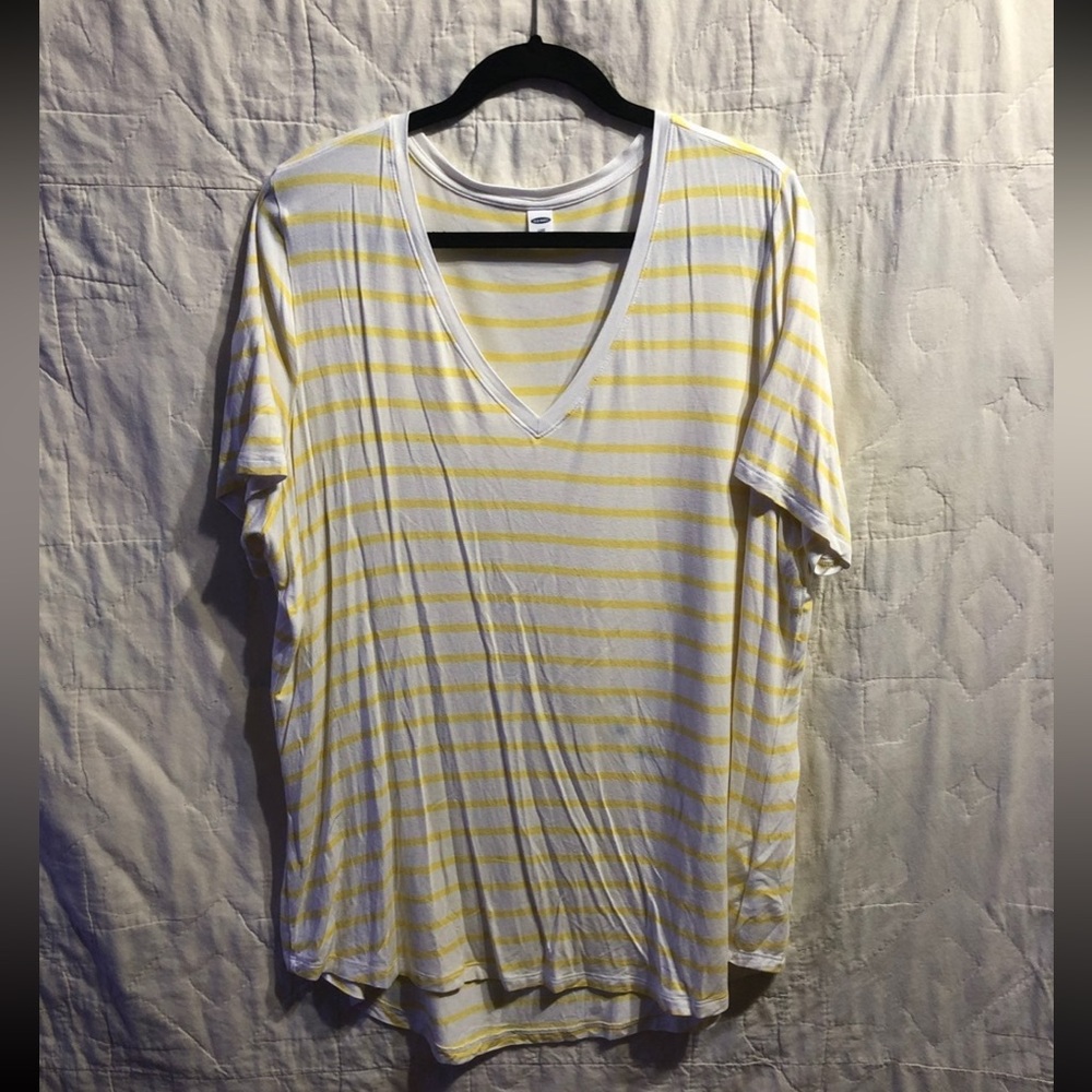 Old Navy Luxe Stripe V-neck